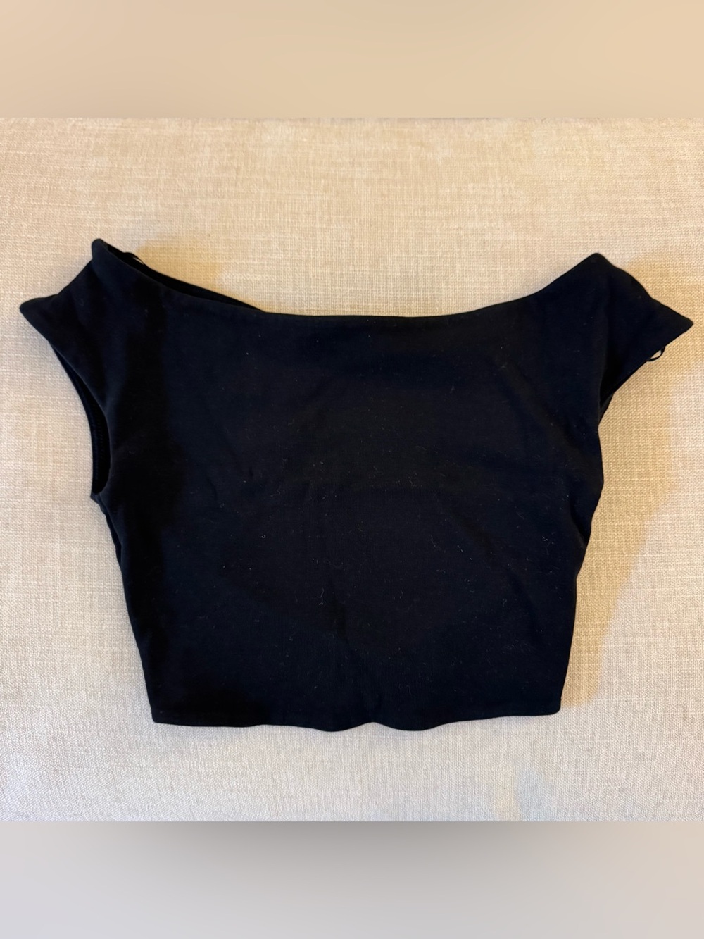 ♠️ Zara | Black Off-Shoulder Crop Top (S) ♠️